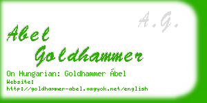 abel goldhammer business card